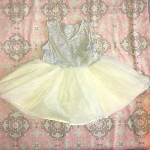 Old Navy Gray & Cream Tutu Dress